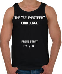 printfashion The "Self-Esteem" Game - Férfi atléta - Fekete (2469684)