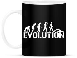 printfashion Úszás evolúció - Bögre - Fekete (989080)