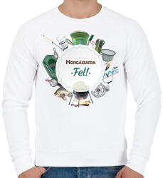 printfashion Horgászatra fel! - Férfi pulóver - Fehér (6283171)
