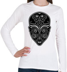 printfashion MAORI - Női hosszú ujjú póló - Fehér (2277266)