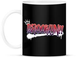 printfashion Brooklyn graffiti - Bögre - Fekete (7516304)