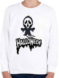 printfashion Halloween Scream - Gyerek pulóver - Fehér (1837642)