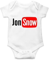 printfashion Jon Snow youtube - Baba Body - Fehér (1500675)