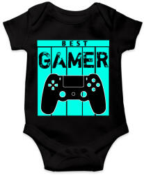 printfashion Gamer - Baba Body - Fekete (4227923)