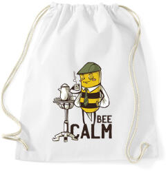 printfashion Bee Calm - Sportzsák, Tornazsák - Fehér (6352434)