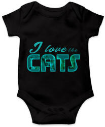 printfashion i love the cats-blue - Baba Body - Fekete (13540364)