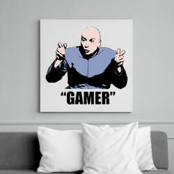 printfashion Gamer póló - Dr. Genya - Vászonkép - Fehér (6635537)