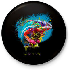 printfashion cameleon - Kitűző, hűtőmágnes - Fekete (3101730)