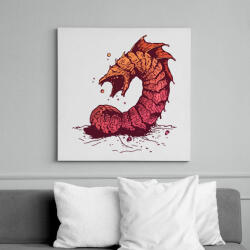 printfashion Dune - homokféreg - Vászonkép - Fehér (15839014)