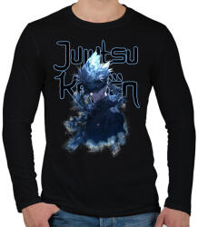 printfashion Jujutsu Kaisen Gojo - Férfi hosszú ujjú póló - Fekete (16553462)