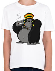 printfashion Gorilla - Gyerek póló - Fehér (1286418)