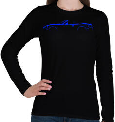 printfashion Mazda NB kék - Női hosszú ujjú póló - Fekete (15819669)