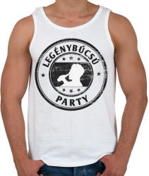 printfashion Legénybúcsú party - Férfi atléta - Fehér (5267472)