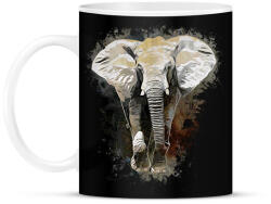 printfashion elefánt - Bögre - Fekete (5735720)