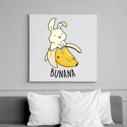 printfashion Bunana - Vászonkép - Fehér (6629453)
