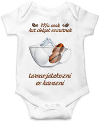 printfashion Társasjáték és kávé - Baba Body - Fehér (14984894)