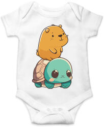 printfashion Capybara és teknős - Baba Body - Fehér (13996849)