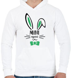 printfashion Mini nyuszi - fiú - Férfi kapucnis pulóver - Fehér (13105938)