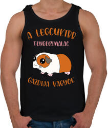 printfashion A legcukibb tengerimalac gazdija - Férfi atléta - Fekete (7025392)