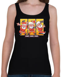 printfashion Ho-Ho-Ho - Női atléta - Fekete (1999611)