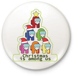 printfashion Christmas is among us - Kitűző, hűtőmágnes - Fehér (4127431)