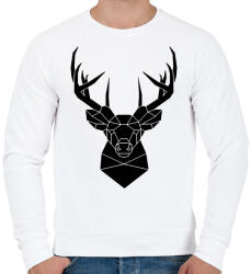 printfashion deer - Férfi pulóver - Fehér (5207826)