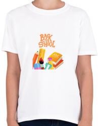 printfashion Back to school! - Gyerek póló - Fehér (14179577)