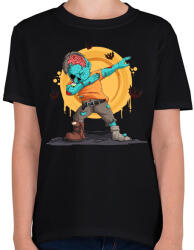 printfashion Dabbing zombi - Gyerek póló - Fekete (5525232)
