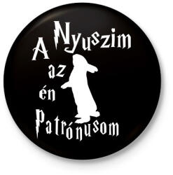 printfashion A Nyuszim az én Patrónusom - Kitűző, hűtőmágnes - Fekete (16499879)