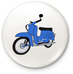 printfashion Simson schwalbe - Kitűző, hűtőmágnes - Fehér (3090358)