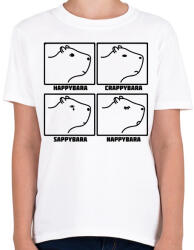 printfashion Capybara feelings - Gyerek póló - Fehér (12744509)