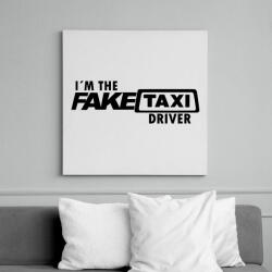 printfashion Faketaxi Driver - Vászonkép - Fehér (6627461)