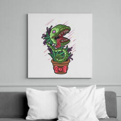 printfashion Zombi növény - Vászonkép - Fehér (6638594)