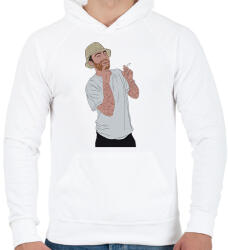 printfashion Mac miller - Férfi kapucnis pulóver - Fehér (2127483)