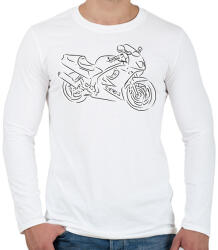 printfashion honda vfr2 - Férfi hosszú ujjú póló - Fehér (2907756)