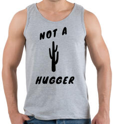 printfashion NOT A HUGGER - Férfi atléta - Sport szürke (1952497)