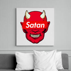 printfashion Satan - Vászonkép - Fehér (6624707)