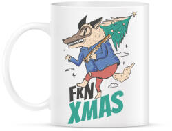 printfashion Fkn Christmas - kbsztt Karácsony - Bögre - Fehér (5526121)