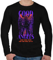 printfashion Streetwear angels - Férfi hosszú ujjú póló - Fekete (14271736)