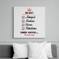 printfashion Mi kell még? - Vászonkép - Fehér (7801102)