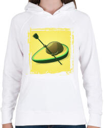 printfashion Kajakos avokádó - Női kapucnis pulóver - Fehér (5640777)
