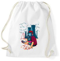 printfashion Segítség - Sportzsák, Tornazsák - Fehér (54346)