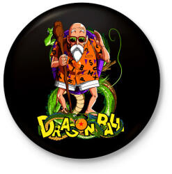 printfashion master roshi - Kitűző, hűtőmágnes - Fekete (14938460)