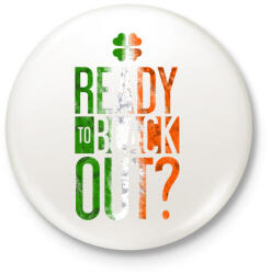 printfashion Black out - Kitűző, hűtőmágnes - Fehér (3073825)