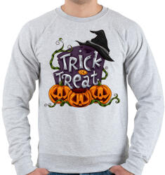printfashion Trick or Treat - Férfi pulóver - Sport szürke (1789257)