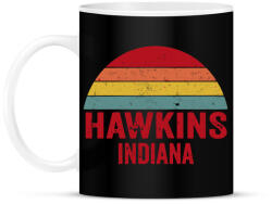 printfashion Retro Hawkins Indiana - Bögre - Fekete (7691901)