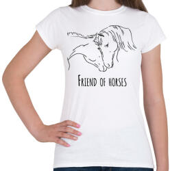 printfashion Friend of horses - Női póló - Fehér (6323846)
