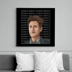 printfashion George Orwell - Vászonkép - Fekete (7118053)