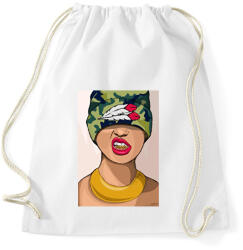 printfashion Gangsta Girl yo! - Sportzsák, Tornazsák - Fehér (2784184)
