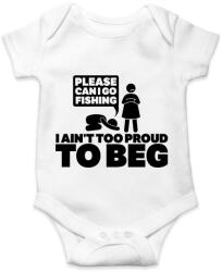 printfashion Kérlek, elmehetek pecázni. . . ? - Baba Body - Fehér (1331384)